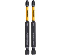 DeWalt Embouts torsion Flextorq DT70566T-QZ PZ2 Argent 85 mm Set de 2 pièces