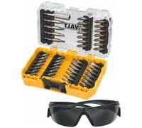 DeWalt Coffret Toughcase DT70703-QZ 47 pièces – Embouts de vissage, lunettes de sécurité