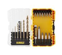 DeWalt DT70711-QZ Coffret Toughcase 19 Pièces - Embouts de Vissage et Forets - Perçage Métal - Pour Perceuse-Visseuse Multicolore