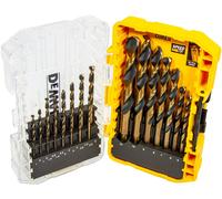 DeWALT DT70729 Coffret de forets hélicoidaux pour métal, 23 pieces, Black & Gold