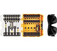 DeWalt Coffret DT70740T-QZ 38 pièces - Embouts Flextorq, lunettes de sécurité, argent