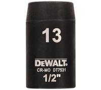 DeWALT DT7531-QZ Extreme Impact Tete hexagonale 13 mm x 1/2''. Short