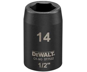 DeWALT DT7532 Extreme Impact Tete hexagonale 14 mm x 1/2''. Short