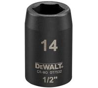DeWALT DT7532 IMPACT Tete hexagonale 14 mm x 1/2''. Short