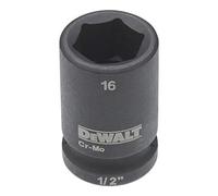 DEWALT Clé à douille DEWALT courte 16mm 1/2 résistante aux chocs Quantité:1