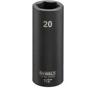 DeWALT DT7554 IMPACT Tete a six pans creux 20 mm x 1/2''. Long