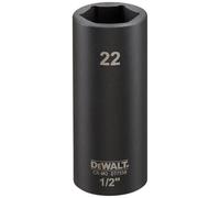 DeWALT DT7556-QZ Extreme Impact Tete a six pans creux 22 mm x 1/2''. Long