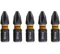 DeWalt Embouts torsion d'impact DT7994T-QZ PH2 25 mm - Pack de 5