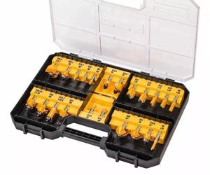 DeWALT DT90017-QZ Jeu De Fraises 22 Pièces Dans Un Coffret