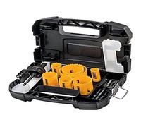 DeWalt Jeu de scies-cloches DT90351-QZ pour électriciens – 11 pièces (16,20,25,32,40,51,64 mm)