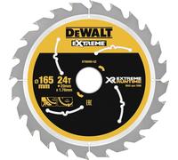 DeWalt Lames de scie circulaire DT99560-QZ XR EXTREME RUNTIME 165x20 mm 24 dents Noir/Jaune