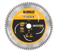 DeWalt Lame de scie circulaire DT99576-QZ XR Extreme RUNTIME 305 x 30 mm 78 dents Argent