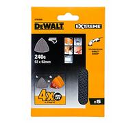 DEWALT DTM3095-QZ Klettfix Lot de 5 Grilles abrasives 93 x 93 mm Grain K240