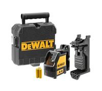 Dewalt DW088KTRI-XJ Laser en croix Faisceau Rouge avec Trépied, Jaune | Auto-nivellement jusqu'à 4° avec indication automatique hors niveau et support pivotant magnétique pour un positionnement