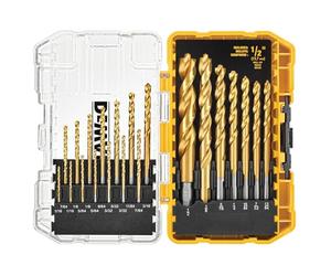 DEWALT DW1361 Lot de 21 forets avec revêtement en nitrure de titane Jaune
