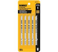 DeWALT Dw3703-5 10,2 cm 6 TPI rapide Coupe nette Wood Cobalt en U en acier Lame de scie sauteuse (5-Pack)