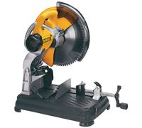 DEWALT - Tronçonneuse à Disque - DW872-QS - Tronconneuse Métaux avec Lame Dents Carbure et Base large en Acier - Cap. de Coupe Max à 90° 10x10cm - Disque Ø355mm - Vitesse 1300tr/min - 2200W