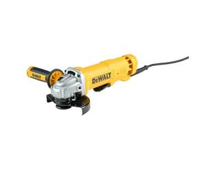 DEWALT DWE4233-QS Meuleuse Ø 125 mm - 1400W - Interrupteur palette filaire - Vitesse à vide 11500 tr/min - M14 - Coffret - Carter de protection sans outil - Poignée latérale anti-vibrations et multi-positions - Flasque intérieur/extérieur e service