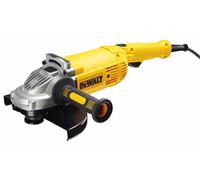 DEWALT DWE492S-QS Meuleuse Ø 230 mm - 2200W filaire - Vitesse à vide 6600 tr/min - Carter de protection ø 230 mm - Poignée latérale multi-positions - Flasque intérieur/extérieur - Clé de service Jaune