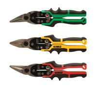 Dewalt DWHT14676-0 Jeu de 3 ciseaux à tôle ergo. Coupe droite, gauche et droite