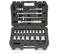 DeWALT DWMT19241-1 Jeu de 22 douilles a 6 pans, avec clé a cliquet 1/2"