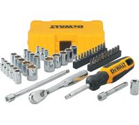 DEWALT DWMT81610-0 - Set de Outils électriques de Entraînement de 1/4 pouce avec propriétés anti-corrosion et control de Poignée moletée pour le bricolage et les professionnels, jaune et.