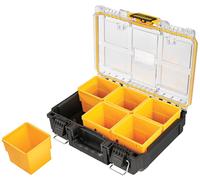 DeWalt Organiseur demi-largeur ToughSystem 2.0 DWST83392-1, 6 compartiments amovibles, Jaune