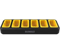 DeWalt DXPMRCH6-800 Chargeur 6 ports pour radios bidirectionnelles DXPMR800 Walkie Talkie - Charge 6 talkies-walkies simultanément Noire/Jaune