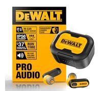 DeWalt Écouteurs True Wireless Pro-X1, étui robuste, IPX6, 30 h autonomie