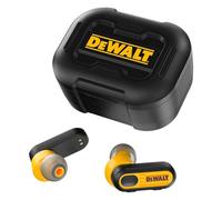 DEWALT Écouteurs sans Fil Robustes, Casque Bluetooth avec étui de Chargement de Type C Inclus, autonomie de Plus de 37 Heures, Configuration Facile pour iPhone, édition Noire