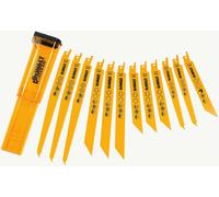 Coffret de 12 Lames DEWALT DT2445 pour scie sabre Bi-Métal
