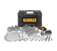 DEWALT Ensemble d'outils de mécanicien, entraînement 6,35 mm, 9,5 mm et 12,7 mm, SAE/métrique, 205 pièces (DWMT81534)