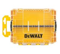 DeWALT Étui robuste (moyen), boîte à outils, boîte de rangement, boîte à outils, couvercle transparent, plateau amovible, rangement empilable, vis, embouts, étui à accessoires
