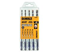 DeWalt Forets multi-matériaux DT60099-QZ – Coffret 5 pièces Ø 4,5/5,5/6/8 mm – Impact
