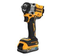 DeWalt Clé à chocs XR 18V 1/2" 406 Nm sans balais avec 2 batteries POWERSTACK et mallette TSTAK