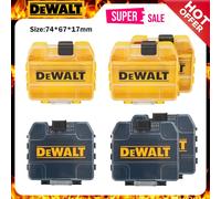 DEWALT jaune noir Mini boîte de rangement authentique boîte de foret originale haute dureté empilable en plastique coque rigide outils à main Petit noir 2 pièces