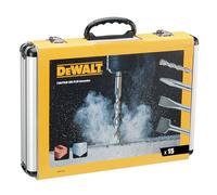 DEWALT - Jeu de 15 forêts et burins - ensemble de 15 pièces pour le perçage et le vissage - DT9679-QZ