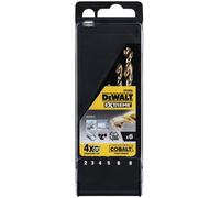 DeWALT Jeu de forets à métaux HSS-E COBALT dans une boîte en plastique / 2, 3, 4, 5, 6, 8 mm / (6 pcs) DT4956