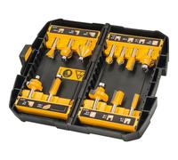 DeWalt Jeu de fraises en carbure de tungstène DT90016 Sans rebond, grande longévité, corps en acier premium, 12 pièces