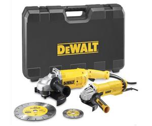 DEWALT Jeu de meuleuses d'angle 230 + 125 mm DWE492SDT