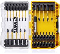 DeWALT Jeu d'embouts de vissage antichoc DT70745T-QZ 31 pces EXTREME FLEXTORQ Toughcase, support magnétique avec zone de torsion