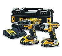 DeWalt Kit 2 outils 18V – Perceuse-visseuse COMPACT DCD791 + Visseuse à chocs DCF887 (DCK268P2T)
