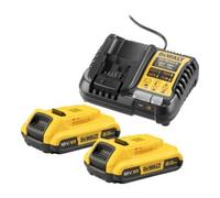 DEWALT Kit batterie DEWALT (2x 18V/2Ah plus DCB1104) Quantité:1