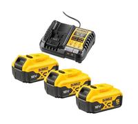 DeWalt DCB 1104 P3 Kit de démarrage sans fil 12 V / 18 V 3x batterie 5,0 Ah + chargeur DCB 1104
