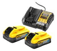 DEWALT Kit de démarrage batterie Powerstack DCB1104H2, incl. 2x batterie 18 volts, Bundle