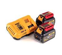 Pack 2 batteries FLEXVOLT 54V 6Ah + 1 chargeur en boite carton - DEWALT - DCB118T2