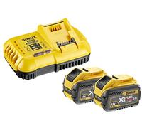 Pack 2 batteries FLEXVOLT 54V 9Ah + 1 chargeur en boite carton - DEWALT - DCB118X2