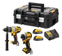 DEWALT KIT D'OUTILS ÉLECTRIQUES 2-18V-5AH BATTERIE POWERSTACK 2PCS DCK2052H2T