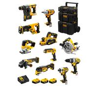 DeWALT Kit DWK1101 (DCD996+DCH273+DCG405+DCF887+DCF894+DCS334+DCS570+ DCS355+DCP580+DCS367+DCL050+ 3x5,0Ah DCB115Caddy 3en1)