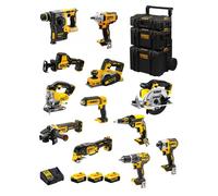 DeWALT Kit DWK1200 (DCD796 + DCH273 + DCG405 + DCF887 + DCF894 + DCS331 + DCS391 + DCS355 + DCP580 + DCS369 + DCL050 + DCF620 + 3 Batteries de 5,0 Ah + Chargeur + Caddy 3en1)